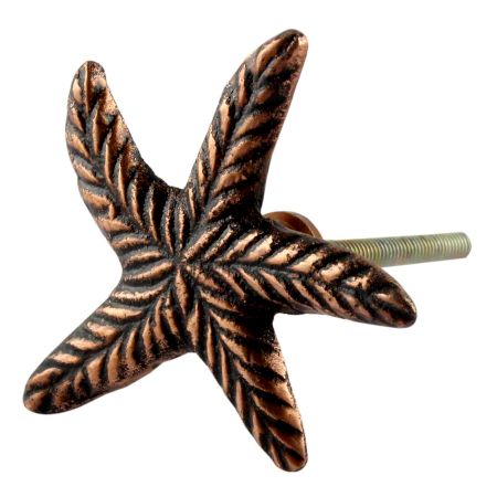 Copper Starfish Metal Knobs 